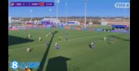 这球漂亮！周欣怡弧顶左脚世界波破门，U17女足1-0领先美国
